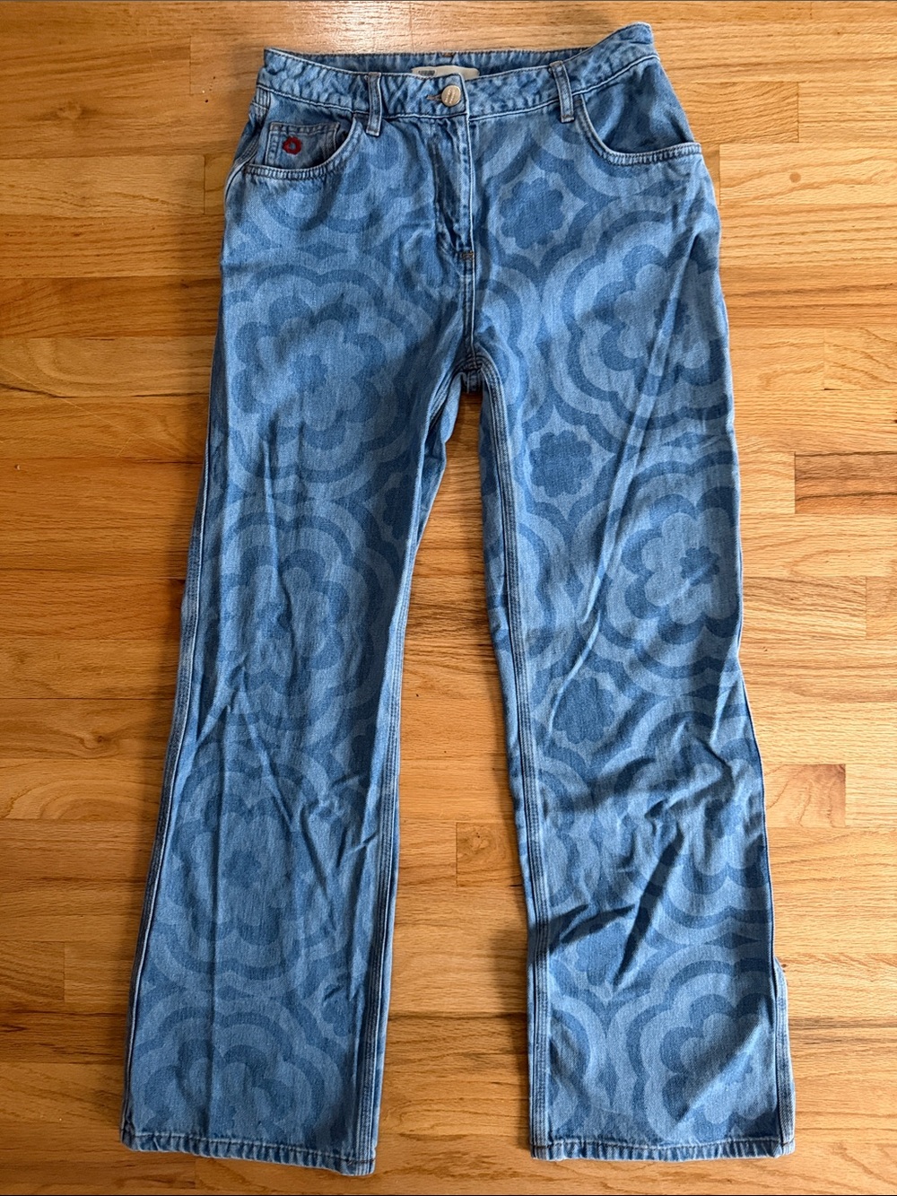 Damson Madder Brontë Floral Jeans - Picture 5 of 6